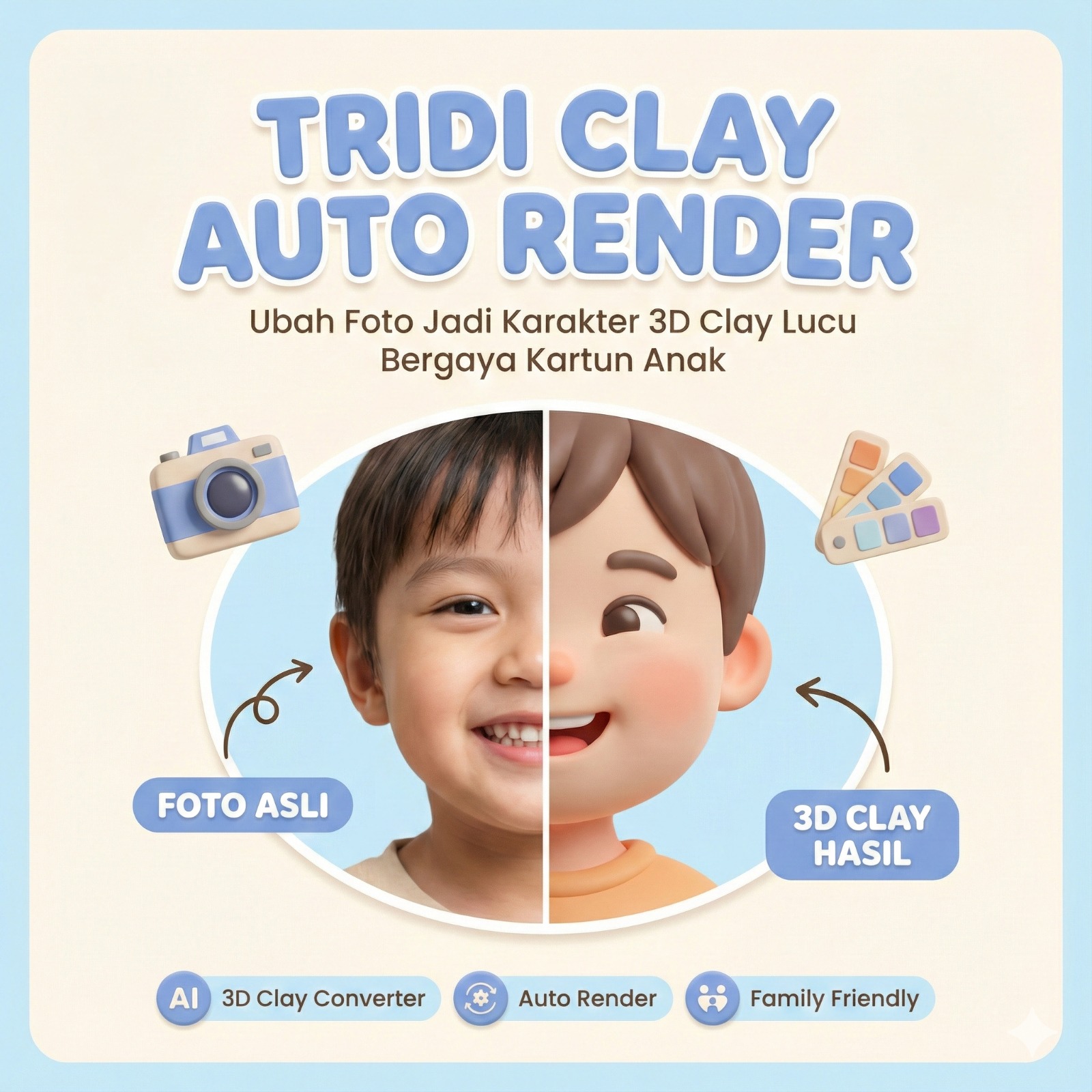 TRIDI CLAY AUTO RENDER