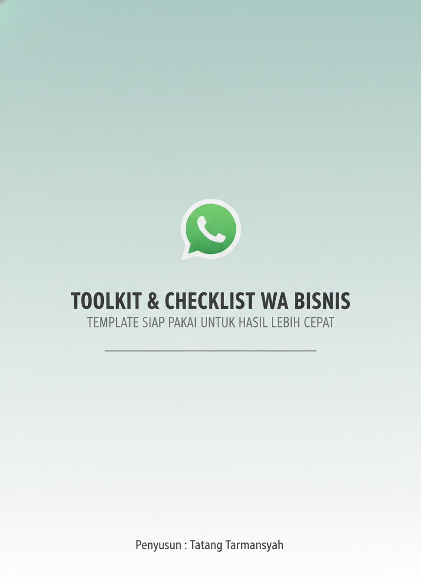 Toolkit & checklist WA bisnis : template siap pakai untuk hasil lebih cepat