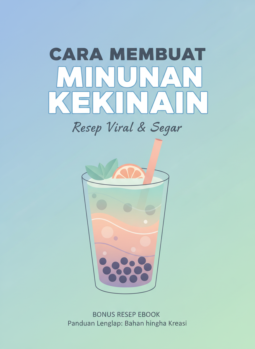 Cara membuat minuman kekinian