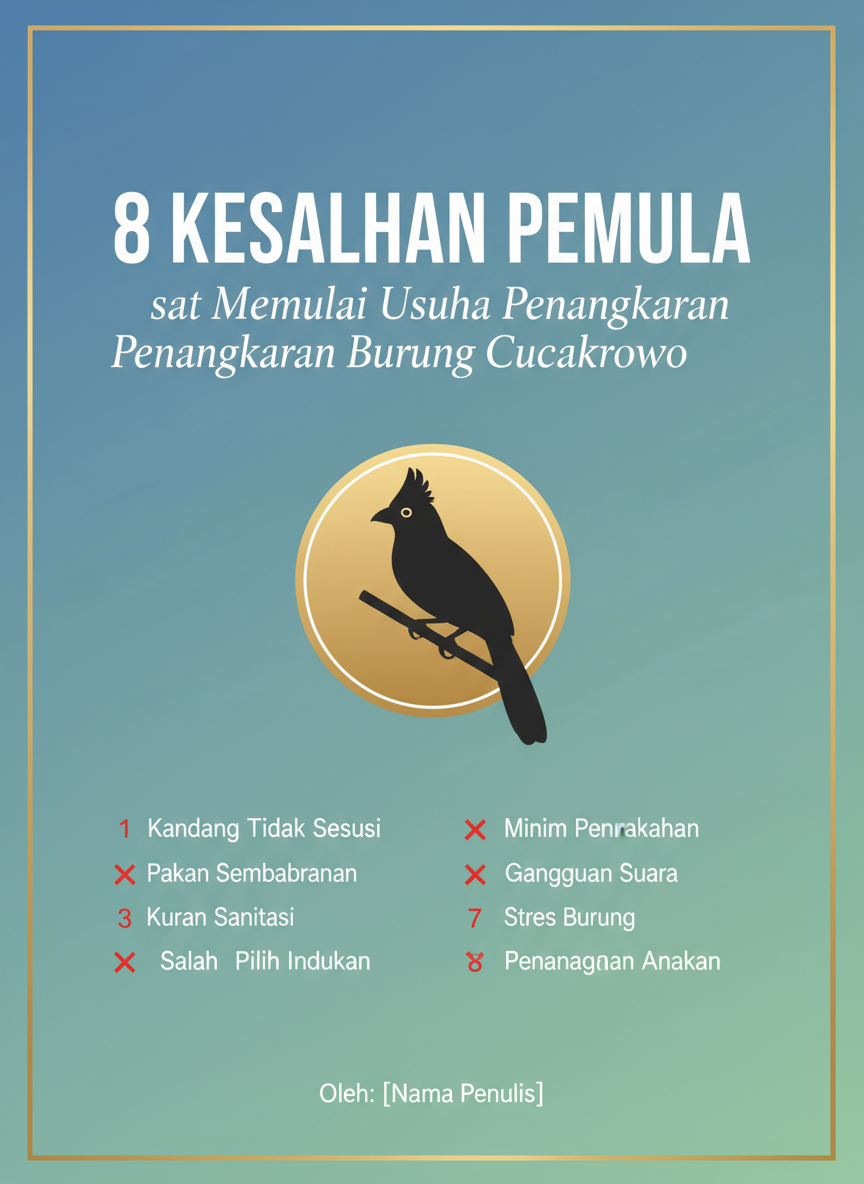 8 Kesalahan Pemula saat Memulai Usaha Penangkaran Burung Cucakrowo