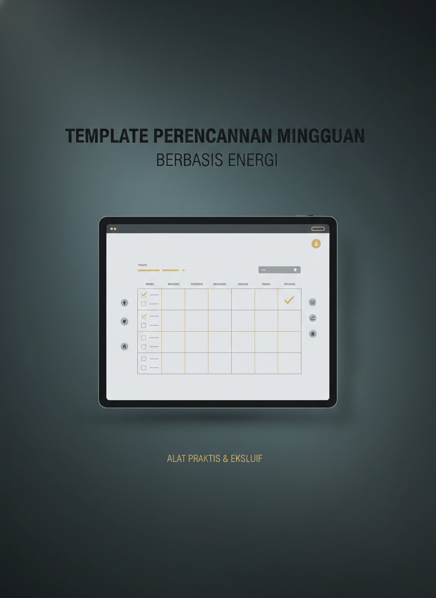 Template Perencanaan Mingguan Berbasis Energi