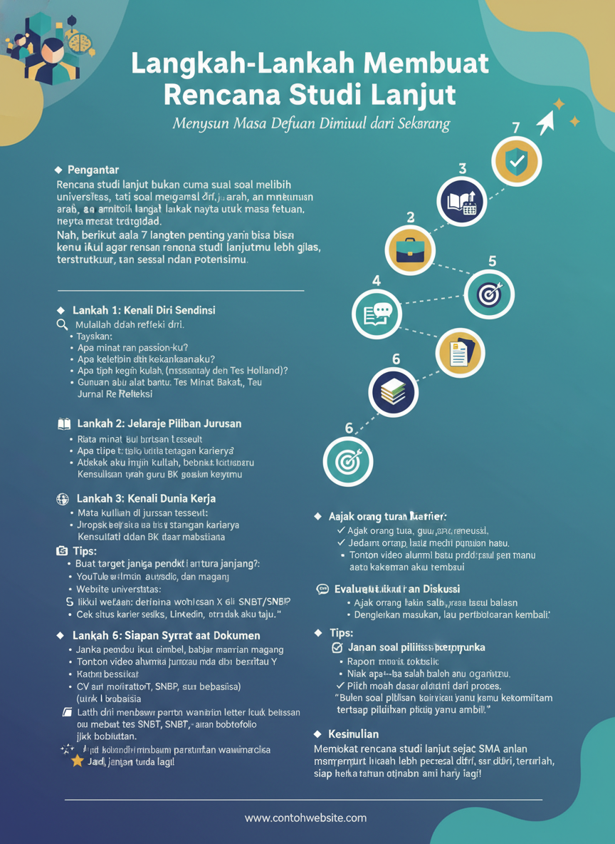 Langkah-Langkah Membuat Rencana Studi Lanjut