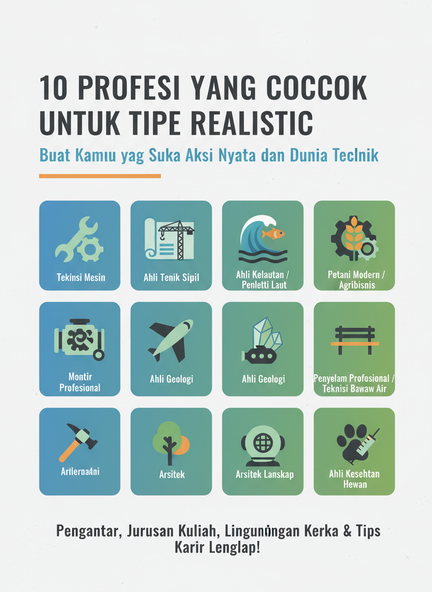 10 Profesi yang Cocok untuk Tipe Realistic