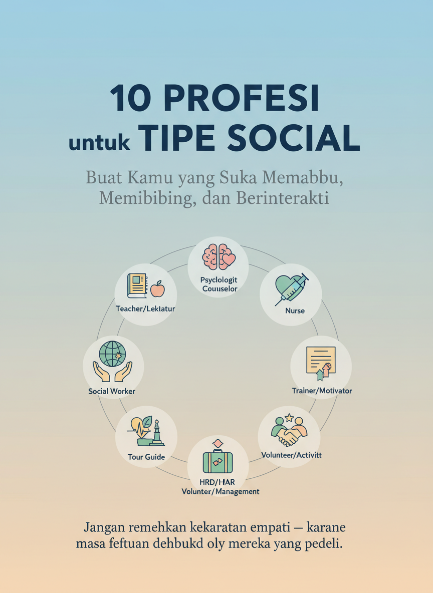 10 Profesi untuk Tipe Social