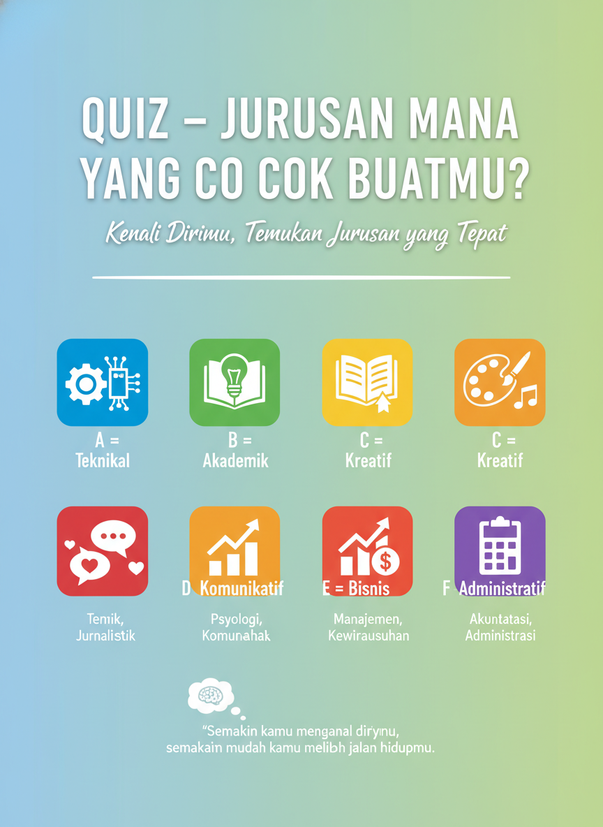 Quiz – Jurusan Mana yang Cocok Buatmu?