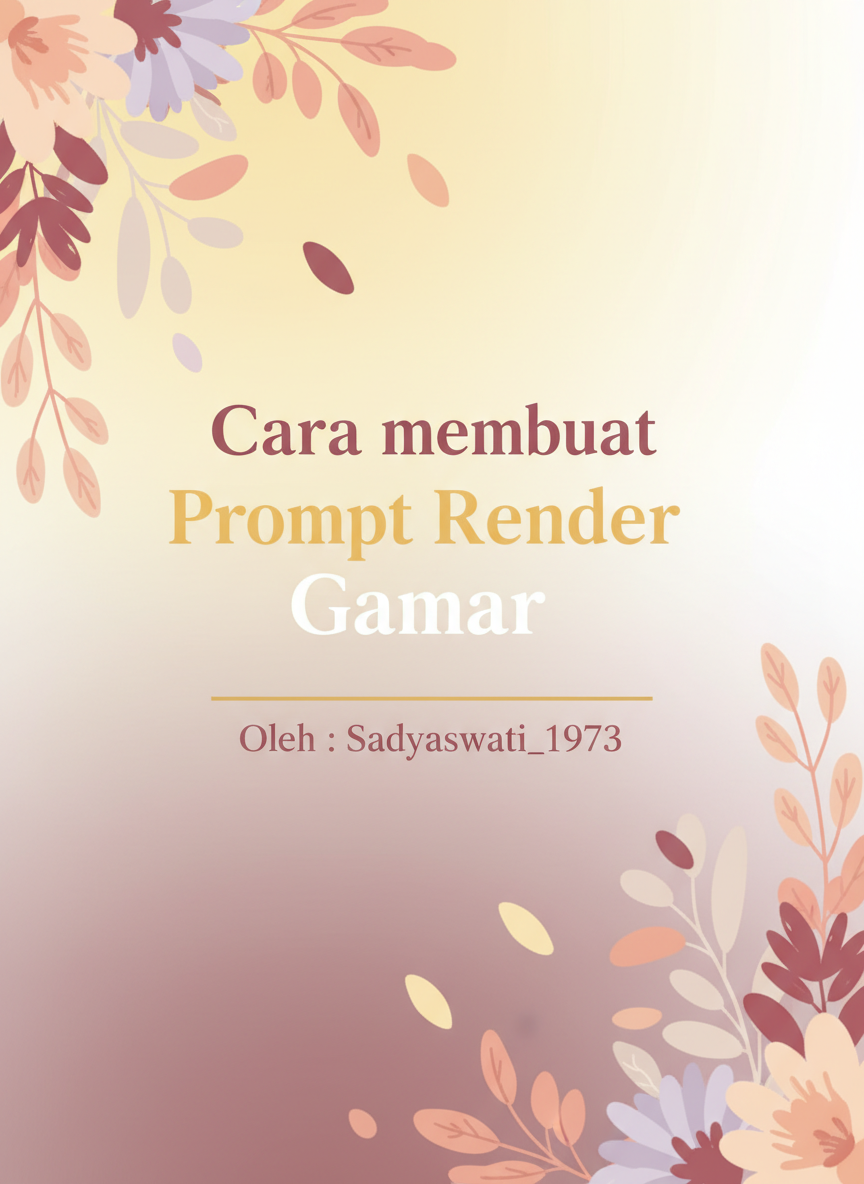 Cara membuat Prompt Render Gambar