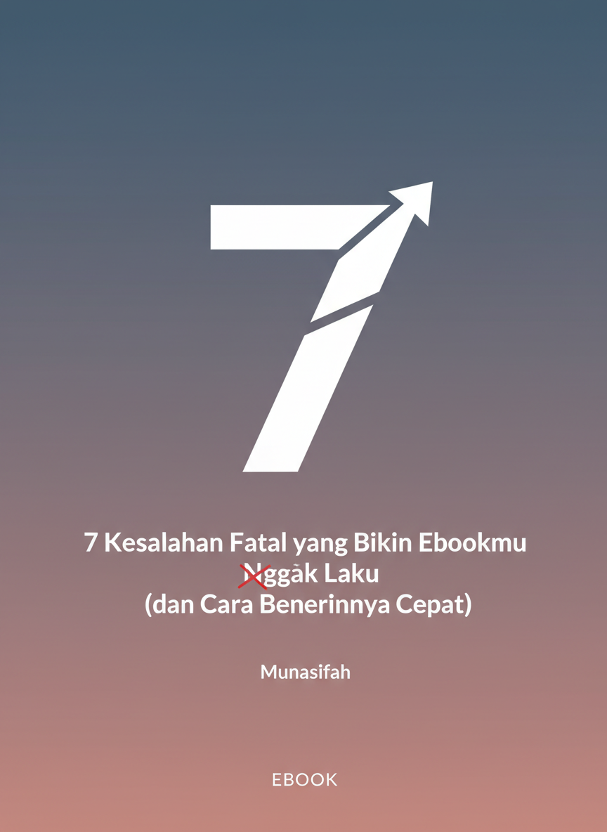 “7 Kesalahan Fatal yang Bikin Ebookmu Nggak Laku (dan Cara Benerinnya Cepat)”